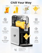 Máquina de granizado con control de aplicación WiFi, máquina de helados, 6