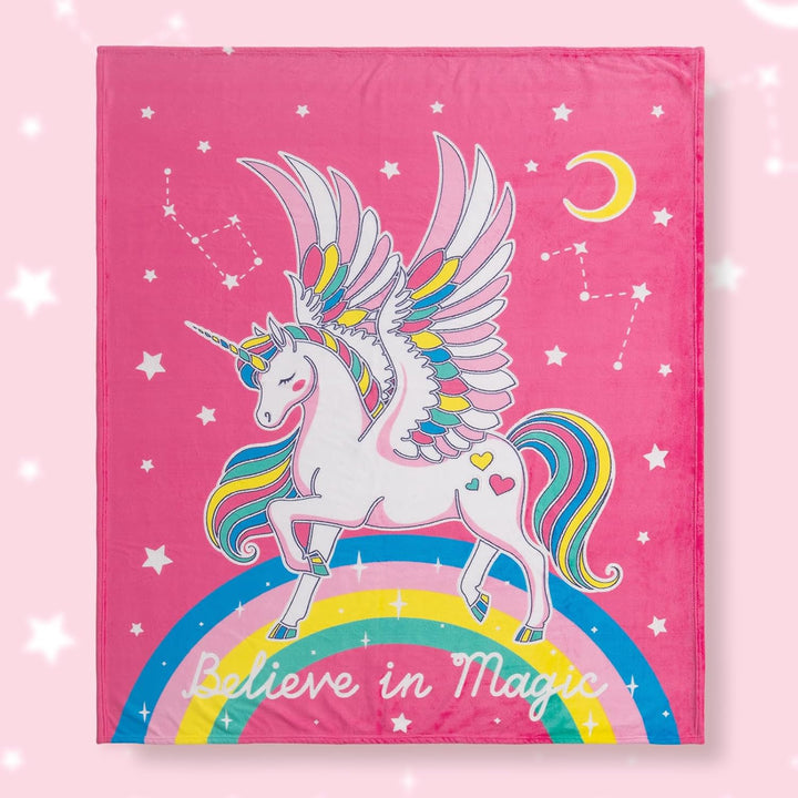 Regalos de unicornio y juguetes para niñas y niños - Manta que bril...