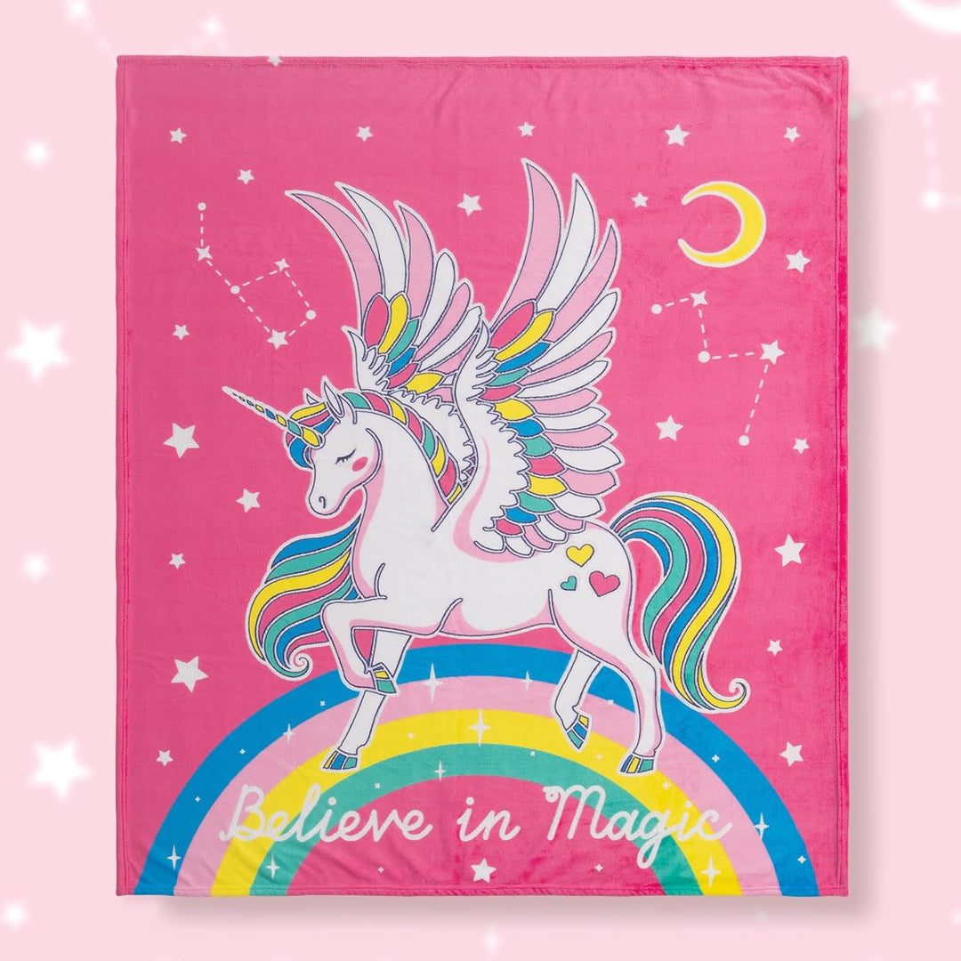 Regalos de unicornio y juguetes para niñas y niños - Manta que bril...