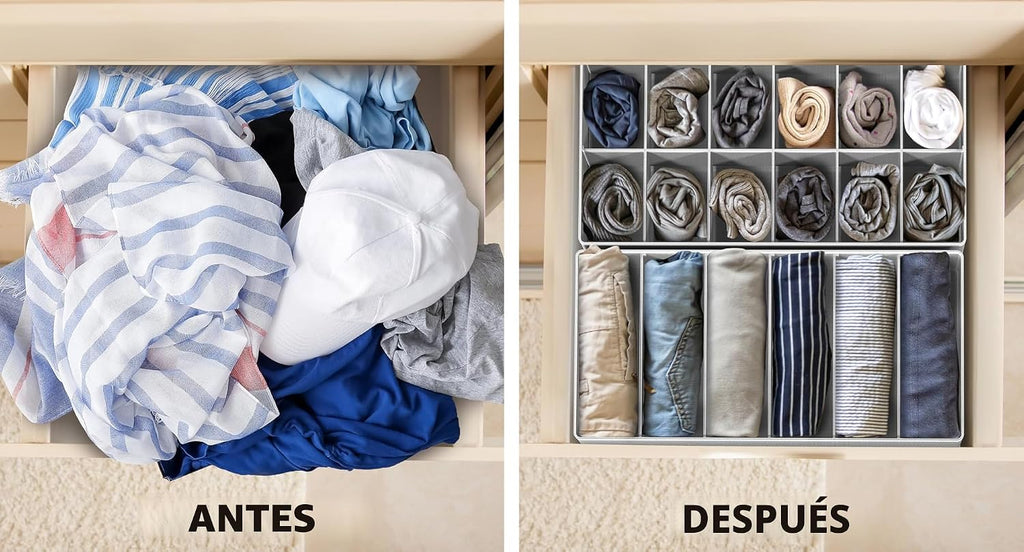Simple Houseware Organizadores Divisores de Cajón para Ropa Interior, Surtido, 7 piezas
