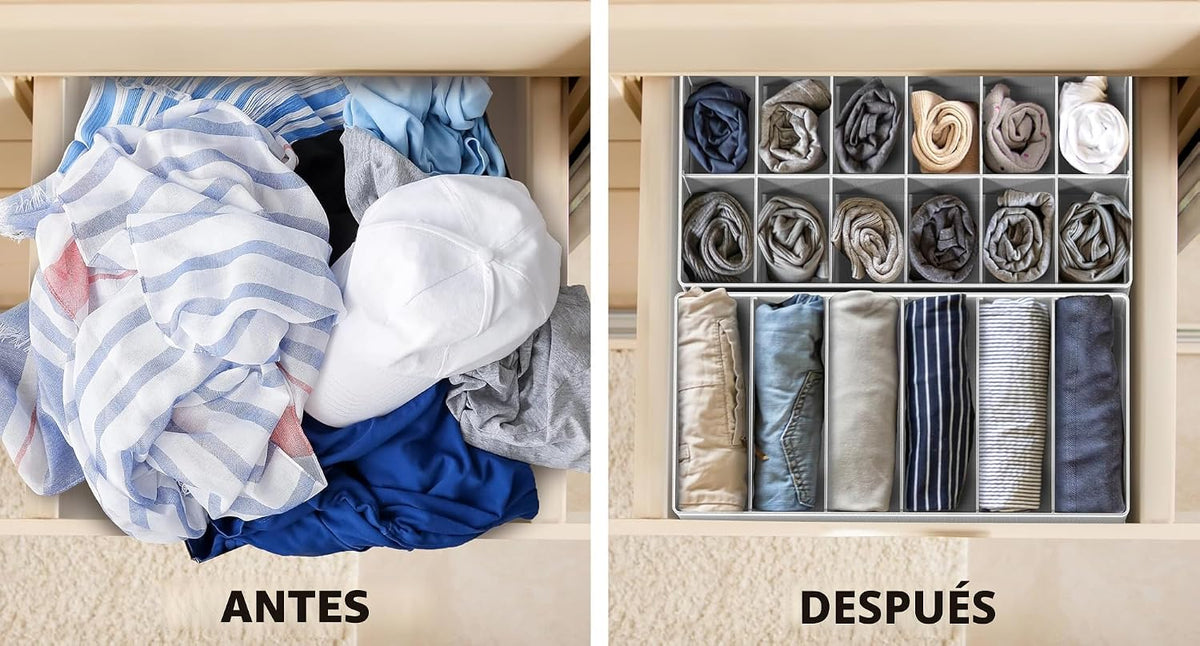 Simple Houseware Organizadores Divisores de Cajón para Ropa Interior, Surtido, 7 piezas