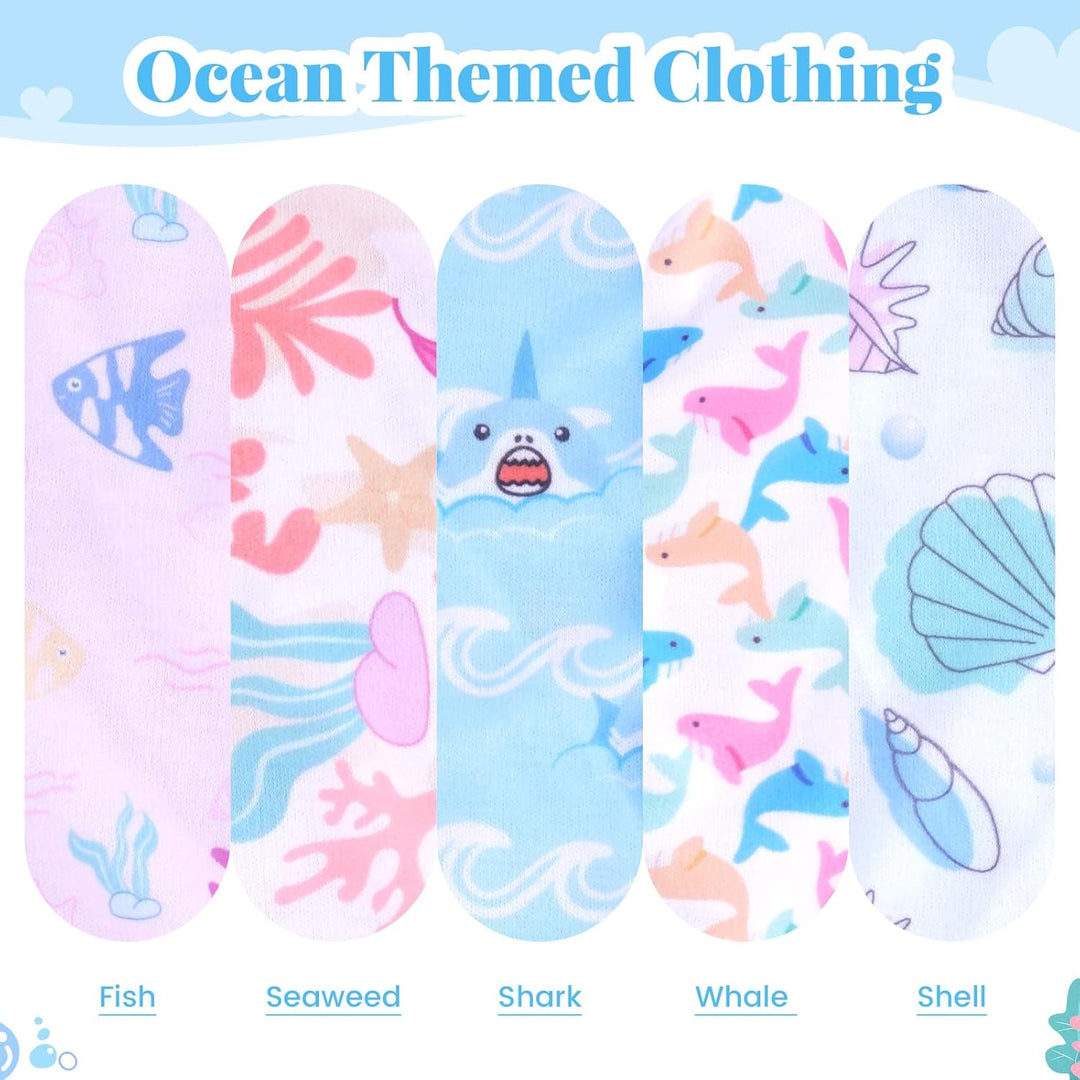 BABESIDE 5 juegos de ropa de muñeca Reborn con diadema de muñeca pa...