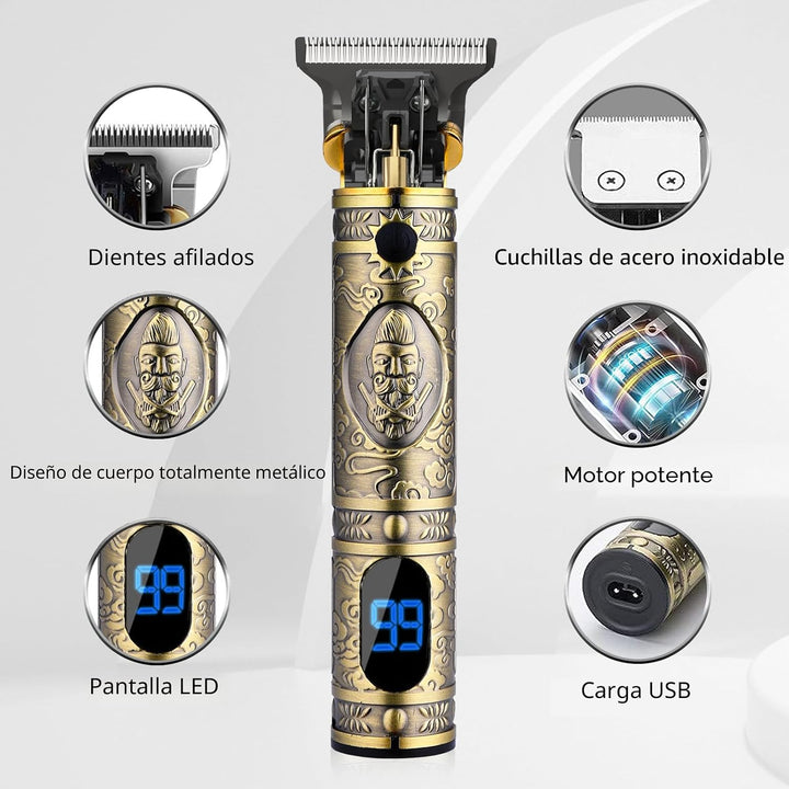 AMULISS Cortadora de pelo profesional para hombre, sin huecos, inal...
