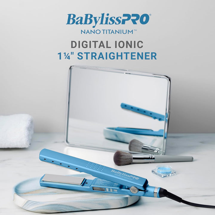 BaBylissPRO 1 1\/4" Digital Ionic Flat Iron, Hair Straightener,...