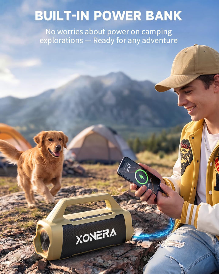 Xonera Altavoces Bluetooth inalámbricos, 80 W pico alto altavoz par...