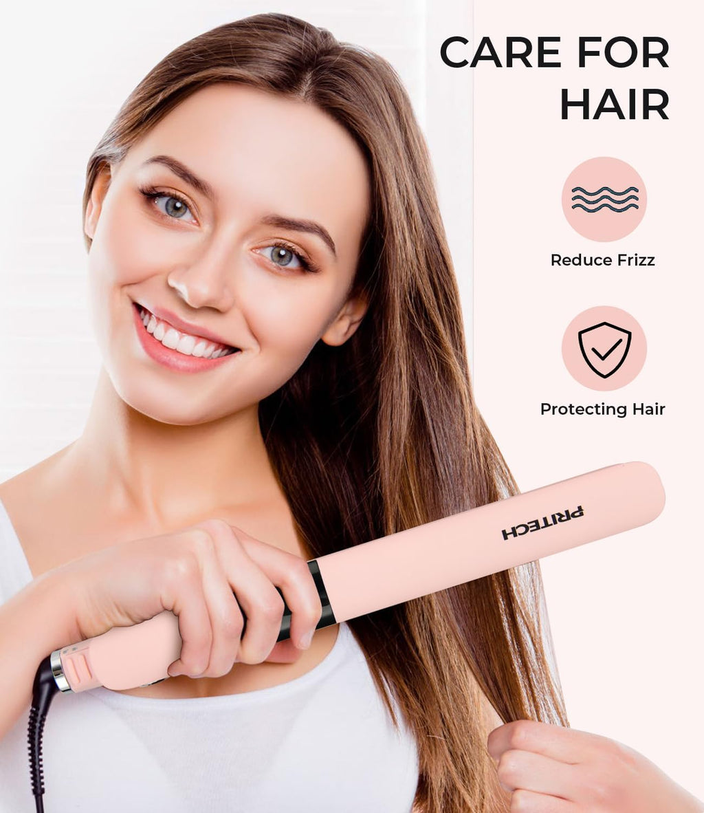 PRITECH Plancha de Cabello Alisadora, Plancha de Titanio