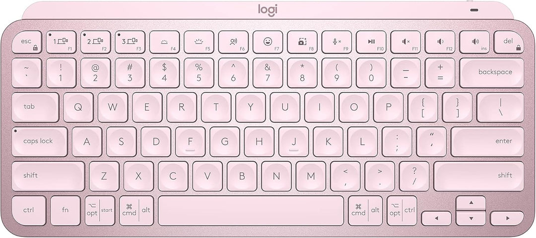 Logitech MX Keys Mini - Teclado minimalista, inalámbrico, iluminado...