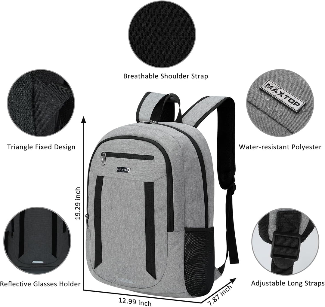 MAXTOP Mochila de viaje para computadora portátil, mochilas de nego...
