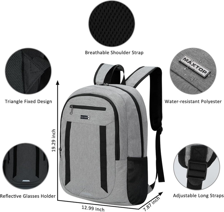 MAXTOP Mochila de viaje para computadora portátil, mochilas de nego...