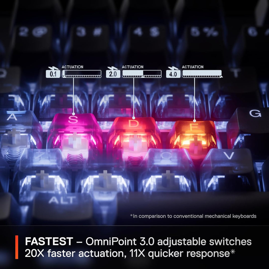 SteelSeries Apex Pro TKL Wireless Gen 3 Interruptores OmniPoint 3.0...