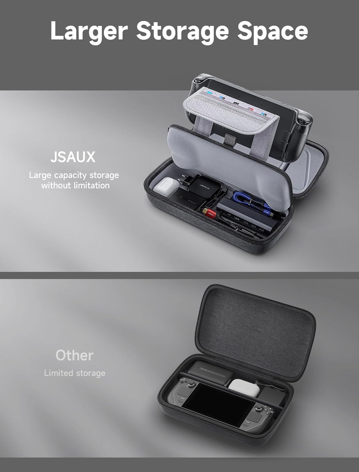 JSAUX Funda de transporte compatible con Steam Deck/ROG