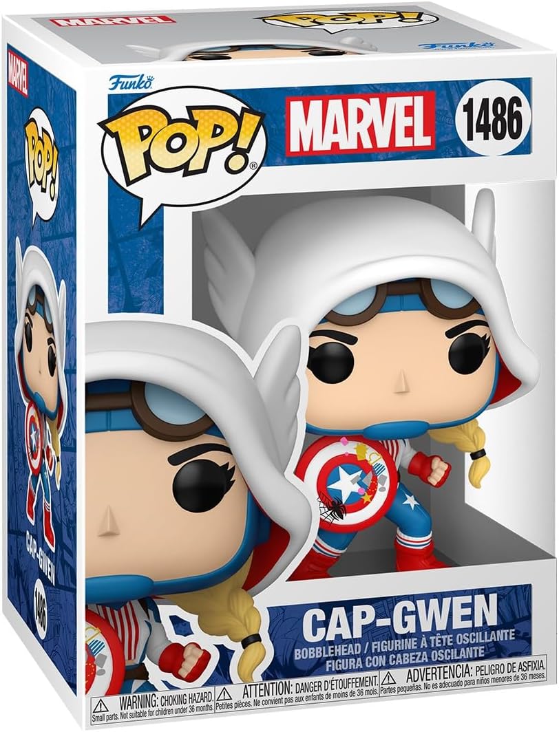 Funko Pop Marvel Spider-Gwen - Cap-Gwen - Marvel Comics -
