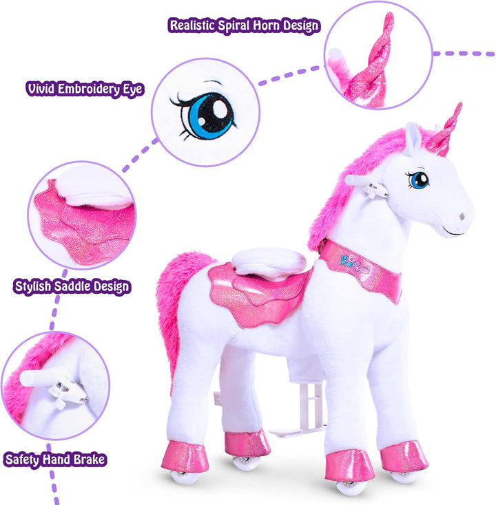 PonyCycle Unicornio para Montar Juguetes de Unicornio para Montar,...