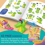Kit de manualidades con arcilla para llaveros para niños, crea 8+ llaveros