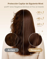 Secador de pelo iónico con difusor, secadora de alta velocidad de 1...