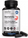 Multivitamínico bariátrico con hierro, tapas líquidas una vez, 120 unidades (1 paquete)