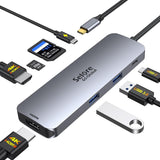 Estación de acoplamiento USB C con monitor dual HDMI, adaptador USB...