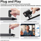 Cam Link 4K - Tarjeta de captura externa para videocámara DSLR ActionCam como cámara web, HDMI a USB 3.0, reunión/transmisión/grabación en 4K60/1080p120, fácil conexión para OBS/Zoom