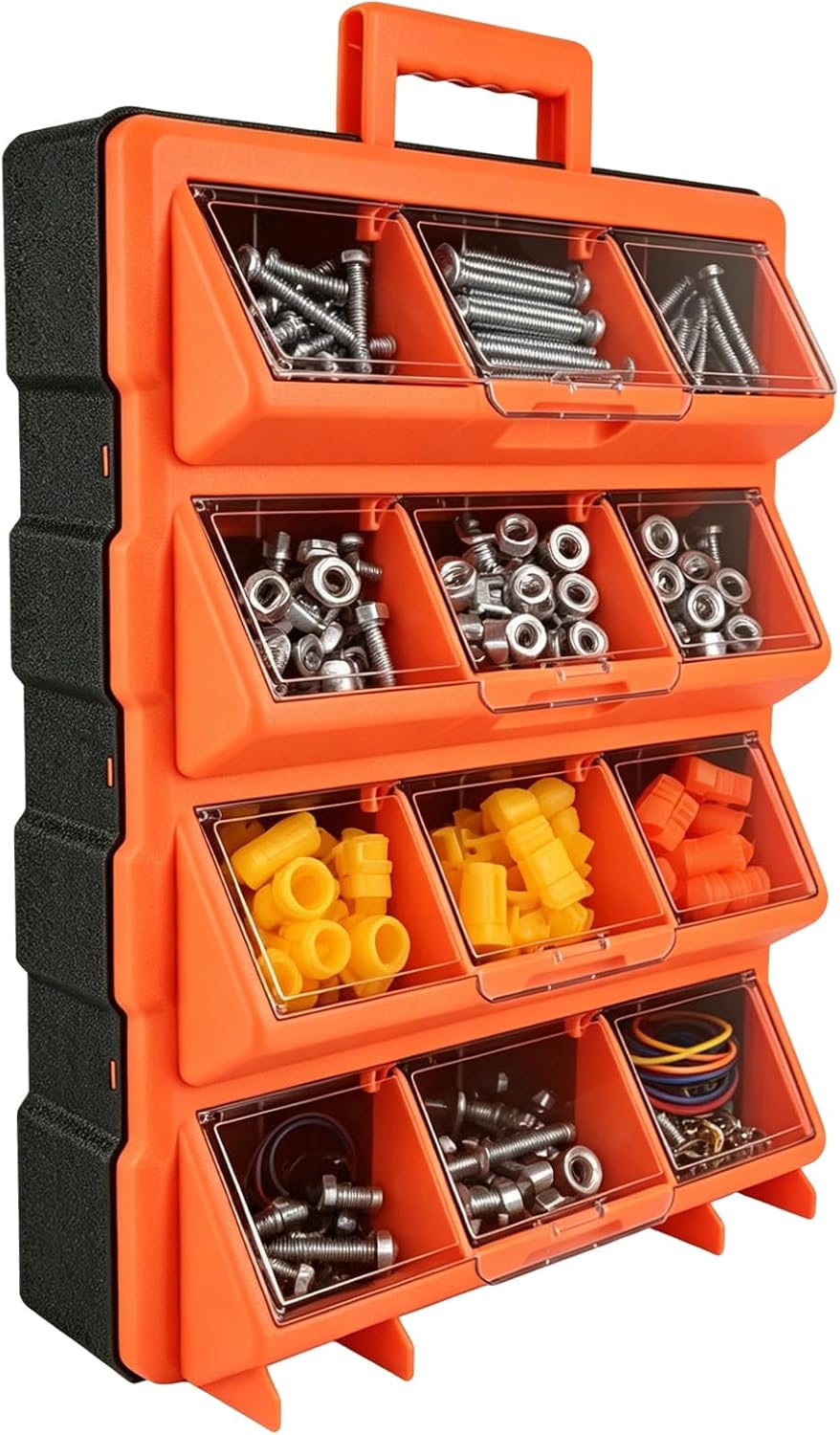 Organizador de caja de herramientas, organizador portátil de piezas