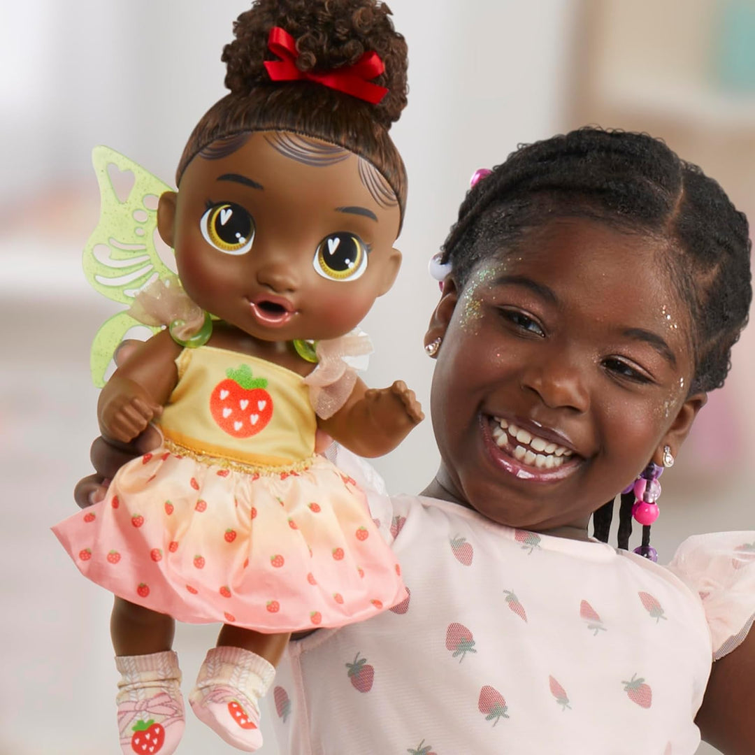 Muñeca Baby Alive Fairy Fashions Berry Boo con ropa y accesorios, p...