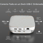 j5create Base de altavoz USB-C 4K, base de audio todo en uno