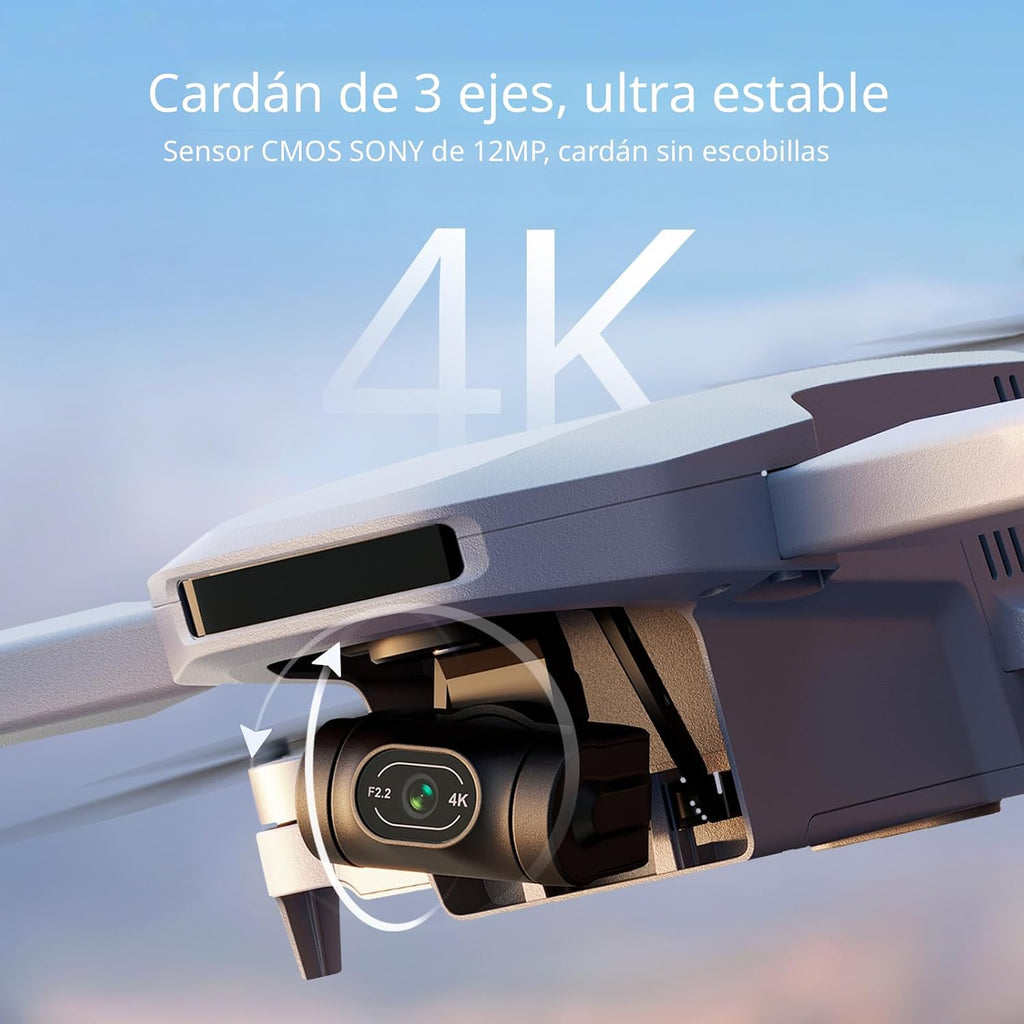 Potensic ATOM 4K GPS Drone, Gimbal de 3 ejes, 96 min de vuelo, Transmisión de 6 km