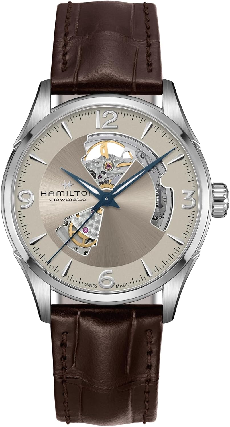 Hamilton Jazzmaster Open Heart Reloj automático para hombre, caja de 1.654