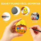 Simetufy 45 piezas de rocas de pintura de río plano natural de 2 a 3