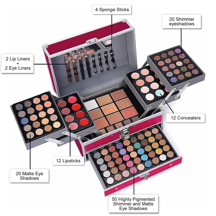 UNIFULL Kit de maquillaje todo en uno de 132 colores para mujeres y...
