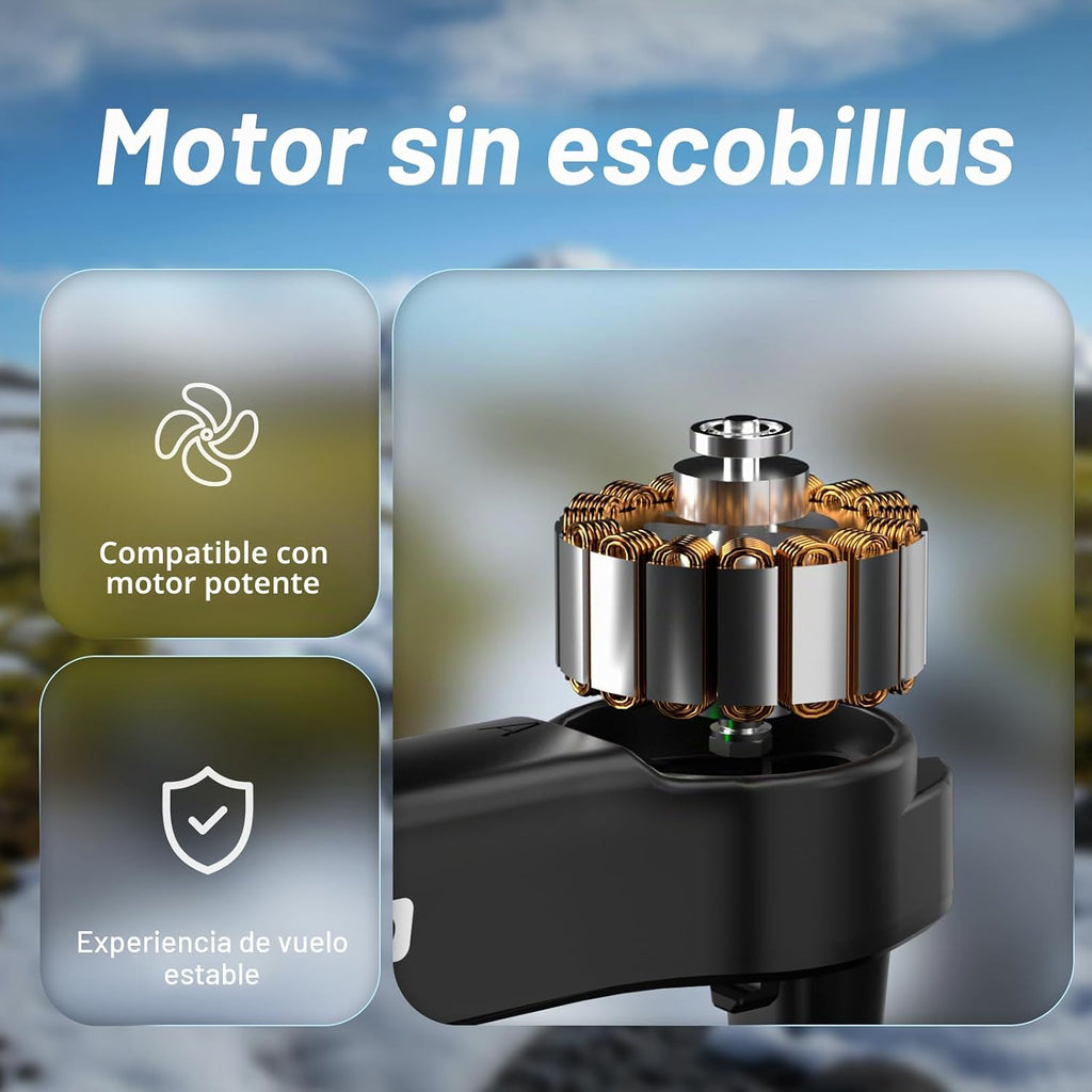 Dron con cámara, FPV Drone con control remoto de pantalla, dron motor sin escobillas para adultos principiantes y niños, 20 minutos de tiempo de vuelo con una tecla, plegable, fácil de volar, juguete