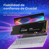 Crucial SSD P310 de 2 TB, PCIe Gen4 NVMe M.2 2280, hasta 7,100 MB\/...
