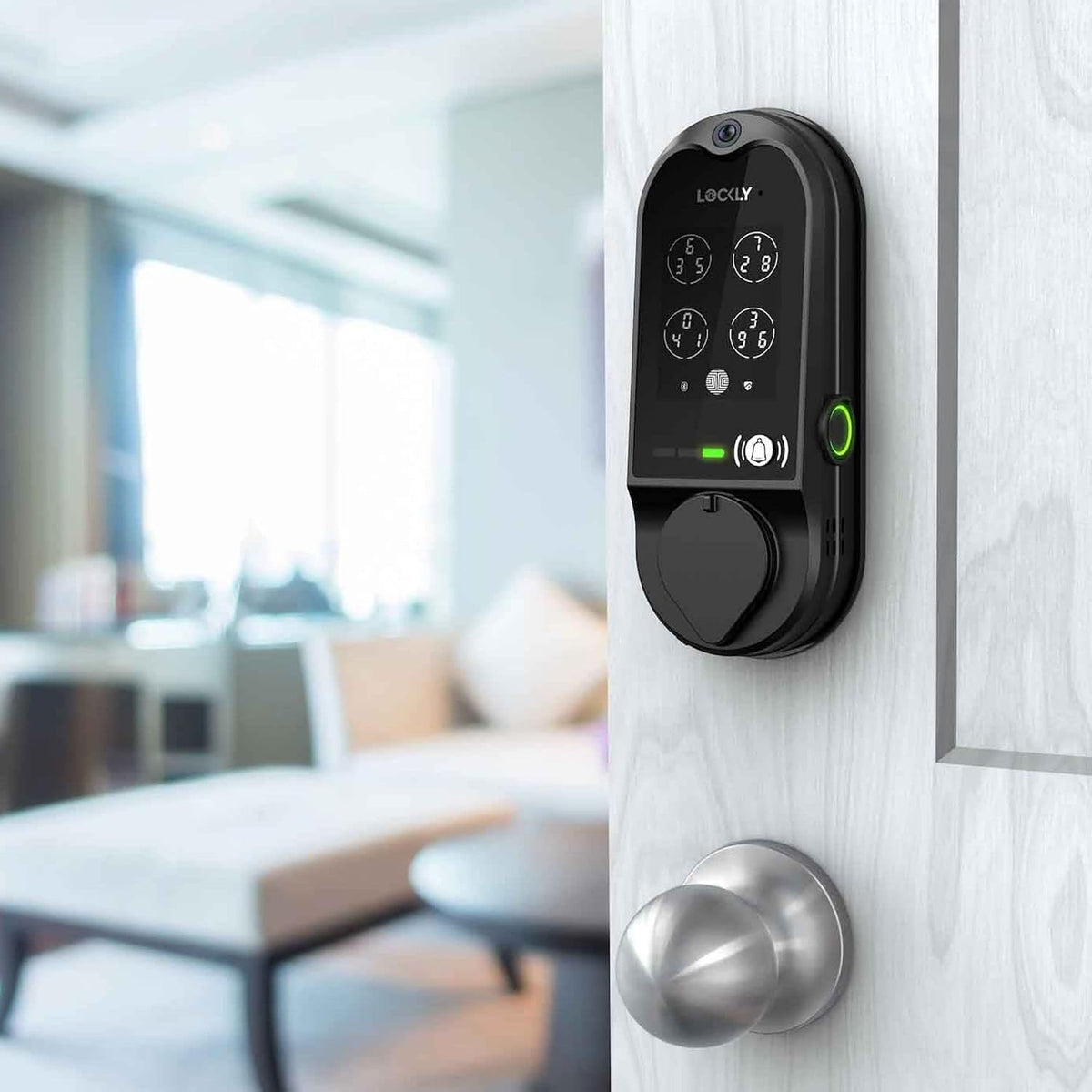 Lockly Vision Cerradura Inteligente con Cámara de Video/Timbre de Audio de 2"