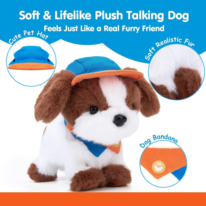 hahaland - Juguete de peluche interactivo realista de