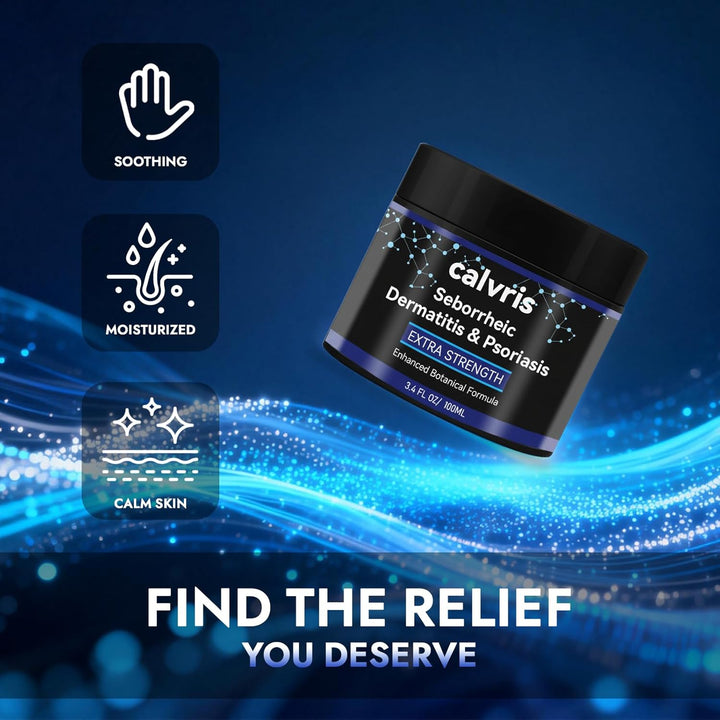 Calvris Crema extra fuerte para el cuero cabelludo, alivio de escam...