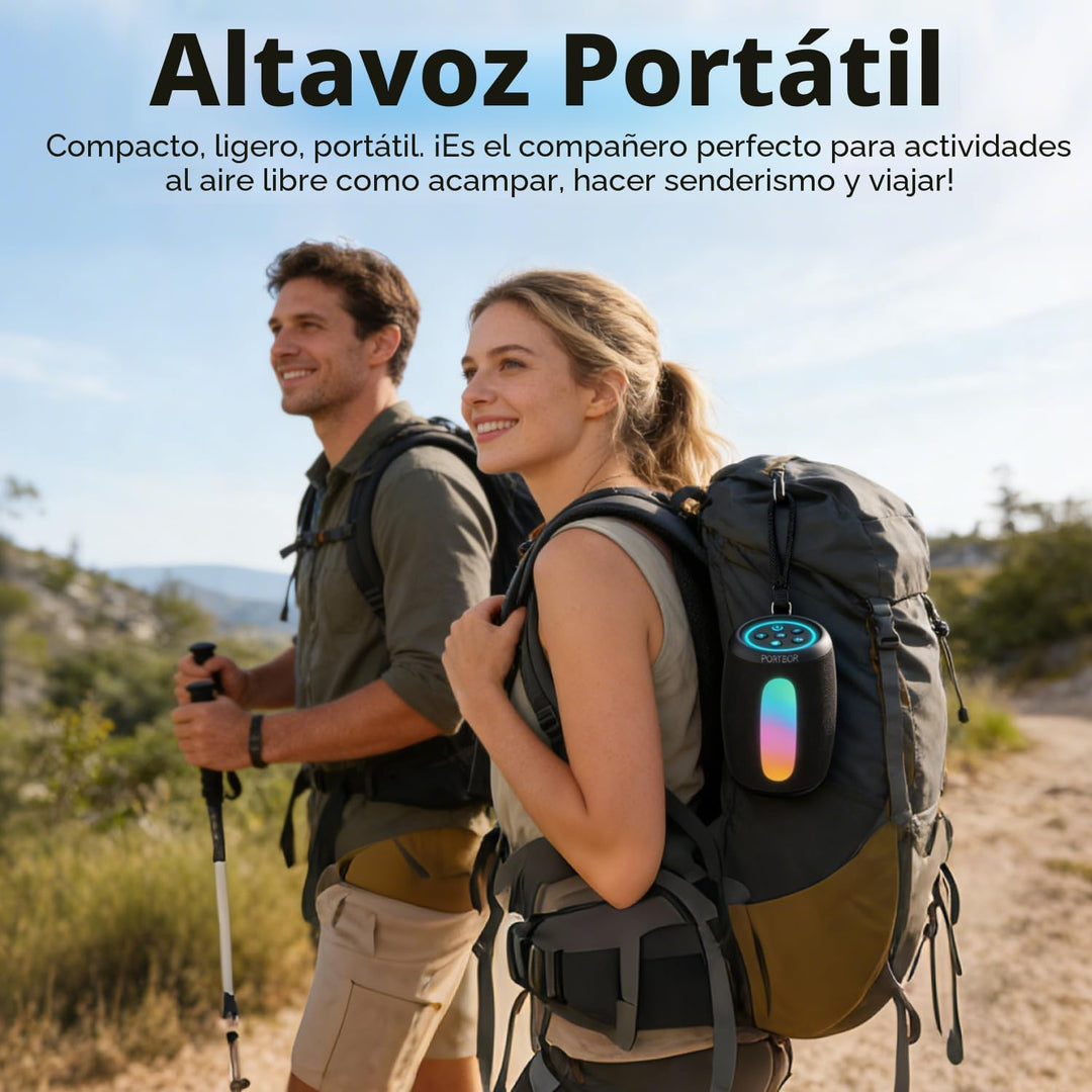 Altavoz Bluetooth, inalámbrico portátil, potente sonido estéreo\/8...