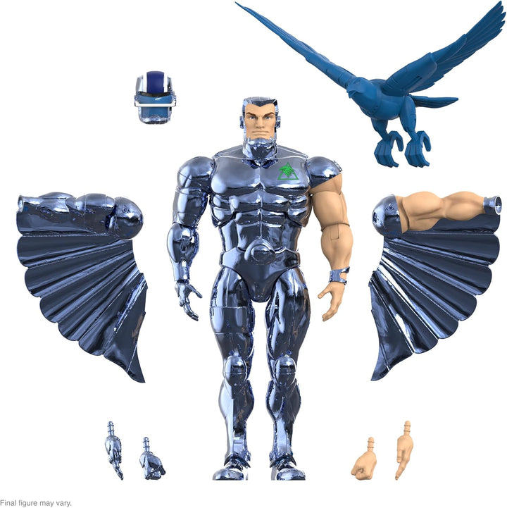 Super7 ULTIMATES! SilverHawks Steelwill (Versión de Metal VAC) - Fi...