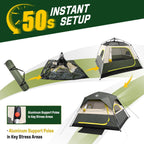 Tiendas instantáneas para 4 personas para la instalación de camping en los