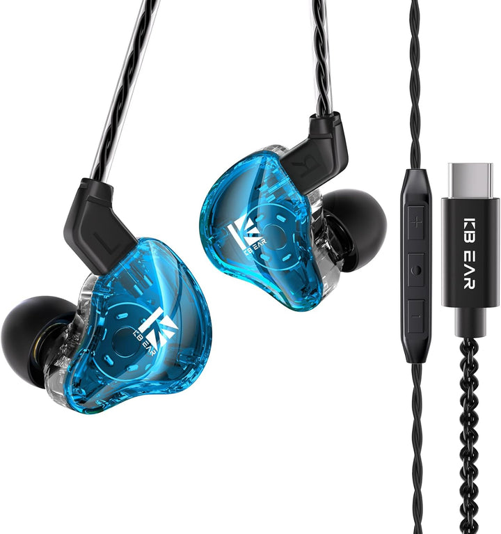 YINYOO KBEAR KS1 Auriculares USB C con Sonido Cristalino, Auricular...