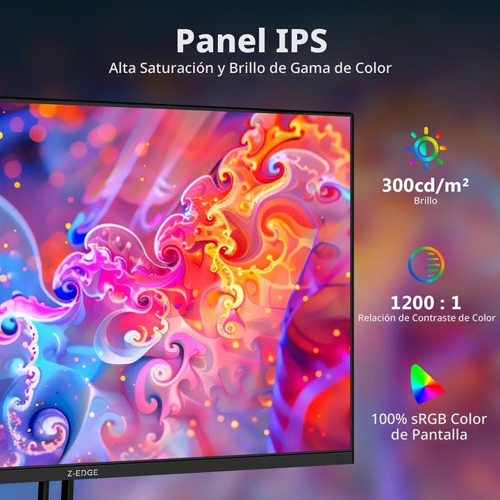Z-Edge 32 pulgadas IPS Gaming Monitor, QHD 1440P 200Hz 165Hz pantal...