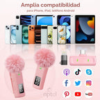 Mini micrófono inalámbrico para creadores de contenido