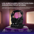 Logitech G Astro A50 X Auriculares inalámbricos multiplataforma para juegos, Negro