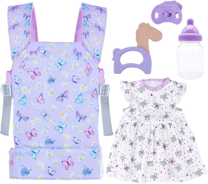 18INDC Portabebés para Muñecas de Bebé con Accesorios para Muñecas...
