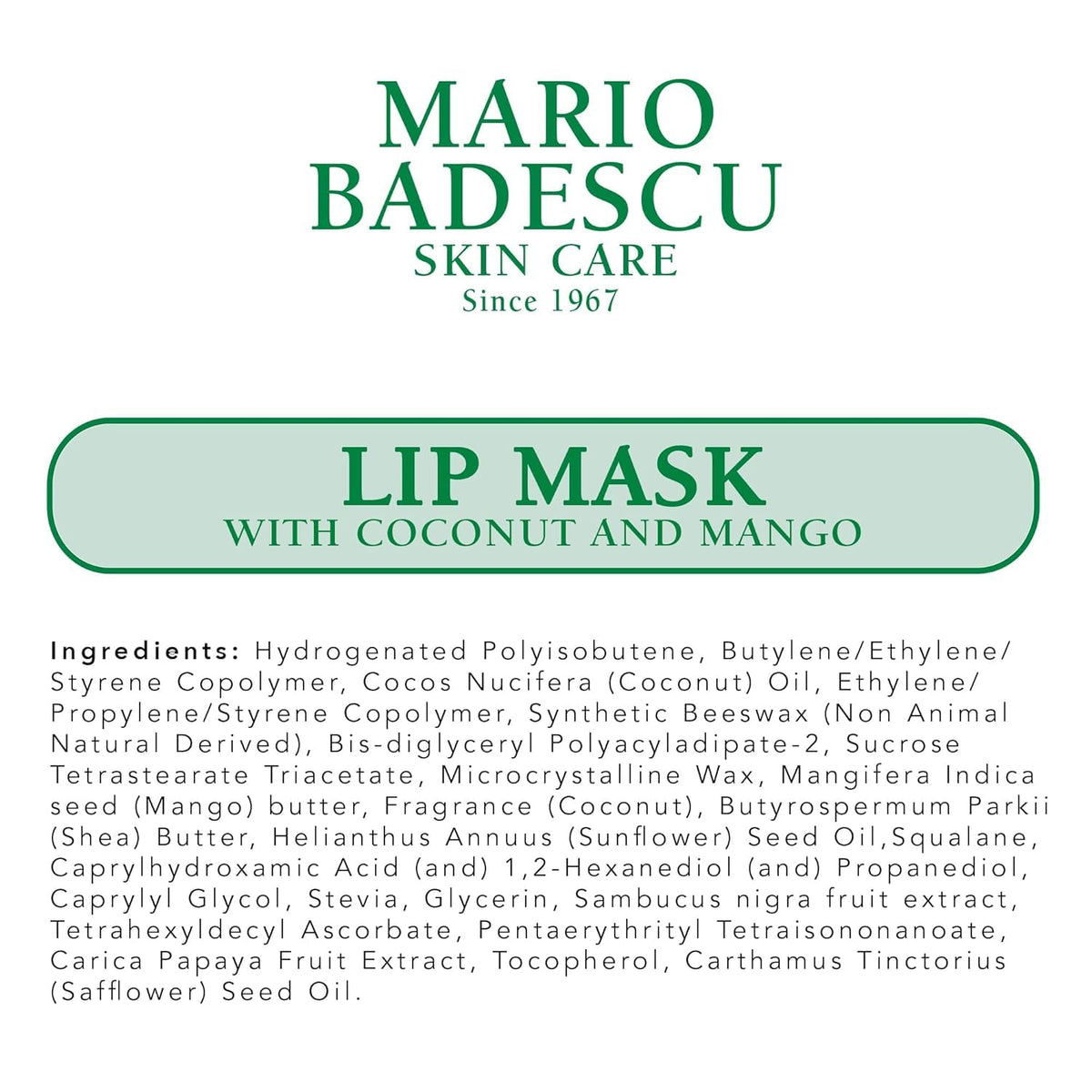 Mario Badescu Máscara labial, tratamiento de labios durante la noch...