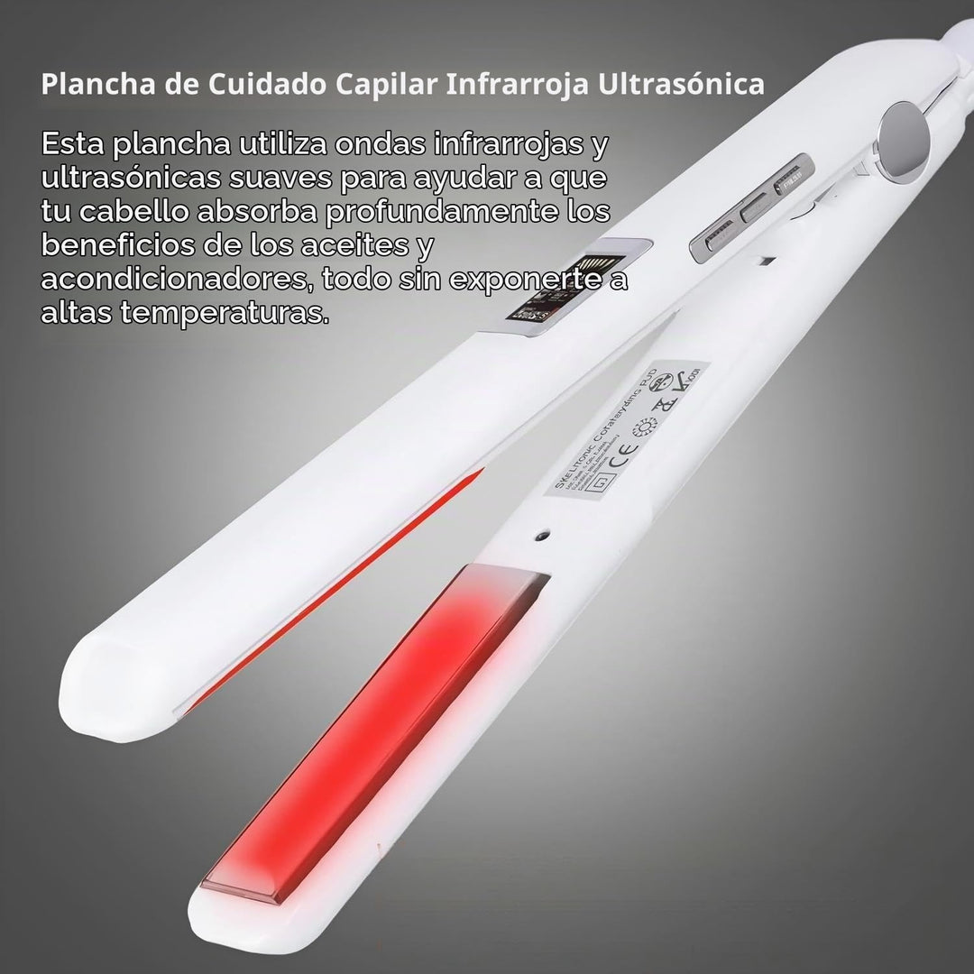 El hierro ultrasónico para el cuidado del cabello por infrarrojos r...