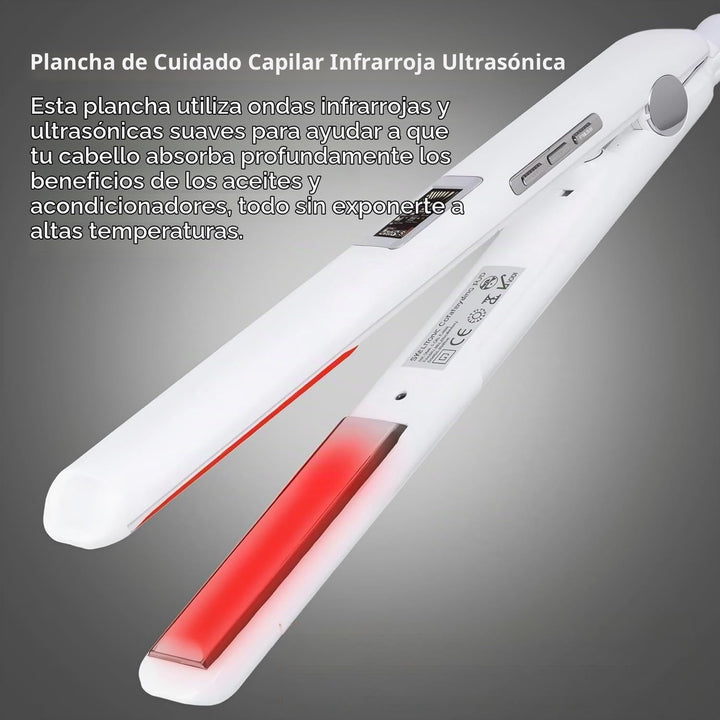 El hierro ultrasónico para el cuidado del cabello por infrarrojos r...