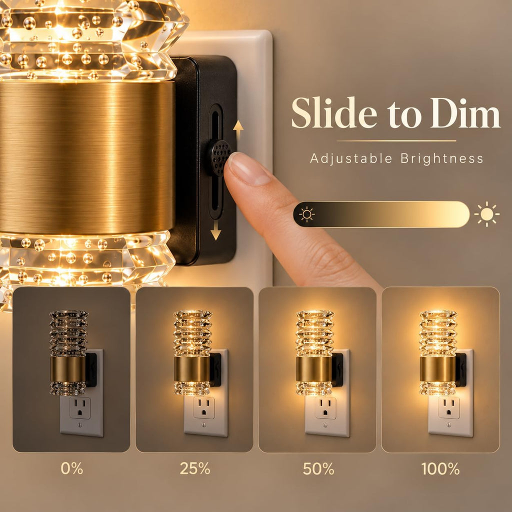 Luz nocturna LED, luces nocturnas enchufables la pared