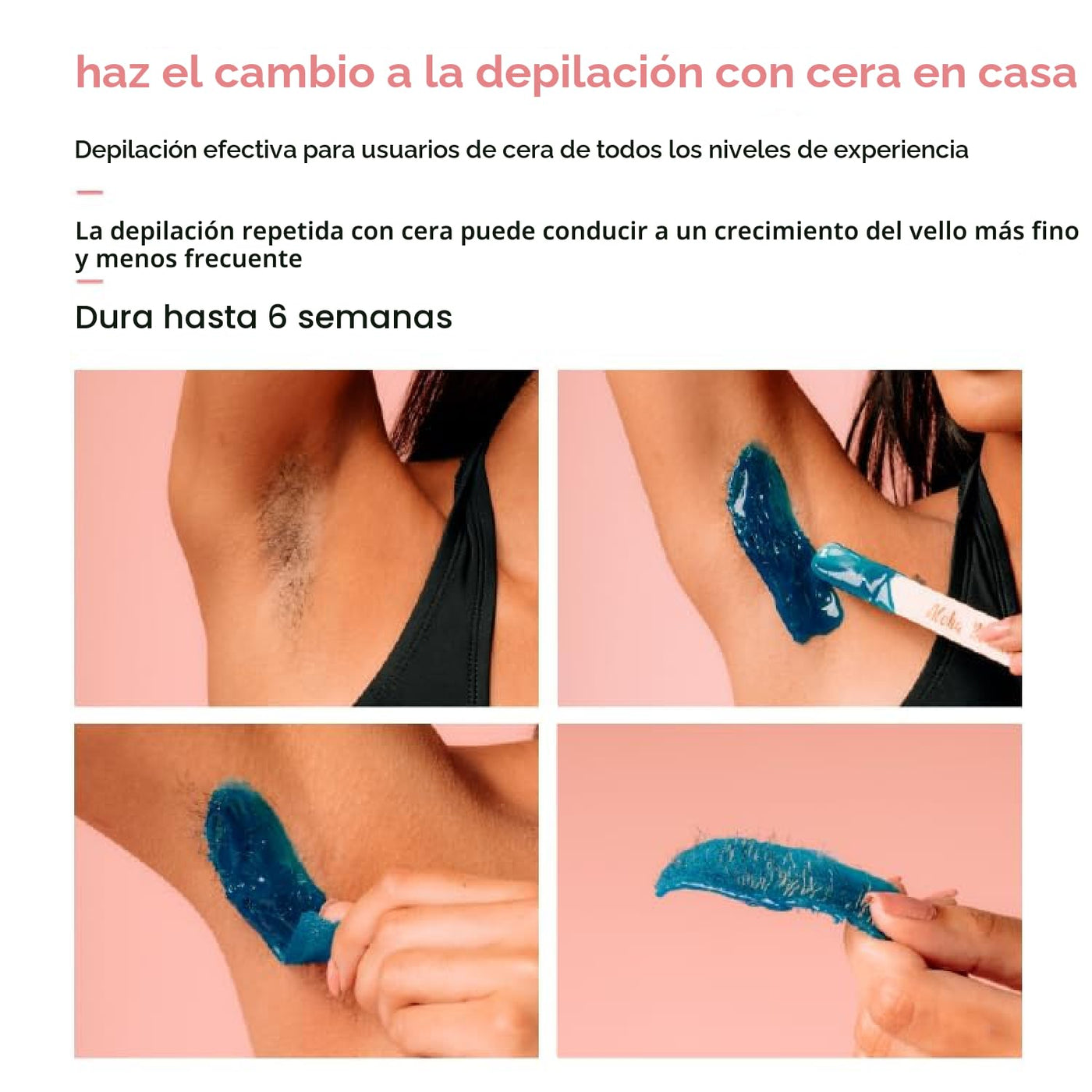 KoluaWax Kit de cera prémium para mujeres, apto para principiantes,...