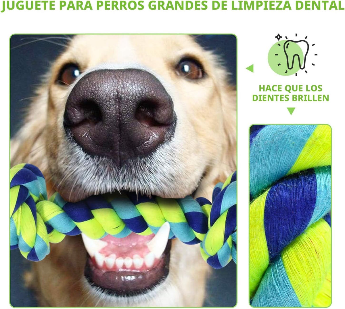 Large Tough Chew Toys para Aggressive Chewers, 9 Pack Dog Rope Toys