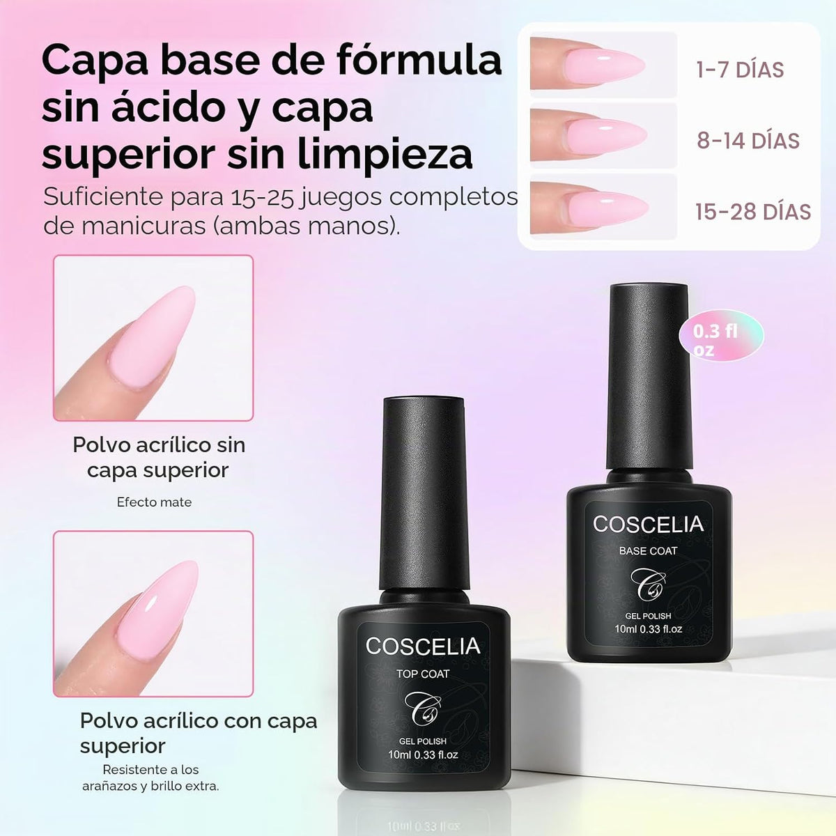 Coscelia Kit de uñas acrílicas para principiantes con todo
