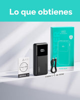 INIU Power Bank, 25000mAh 100W USB C Cargador portátil para laptop,...